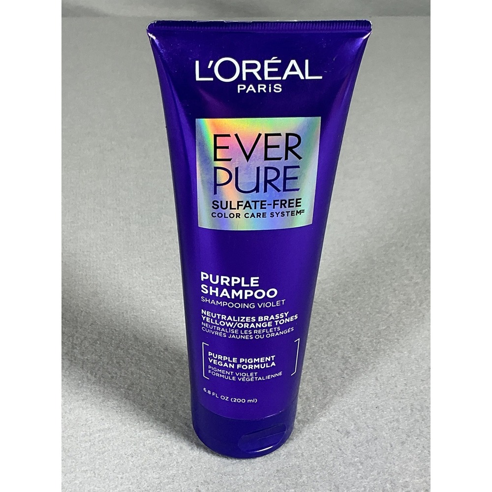 L'Oréal Paris EverPure Purple Shampoo 6.8 Oz Sulfate Free Color Care‎ Vegan